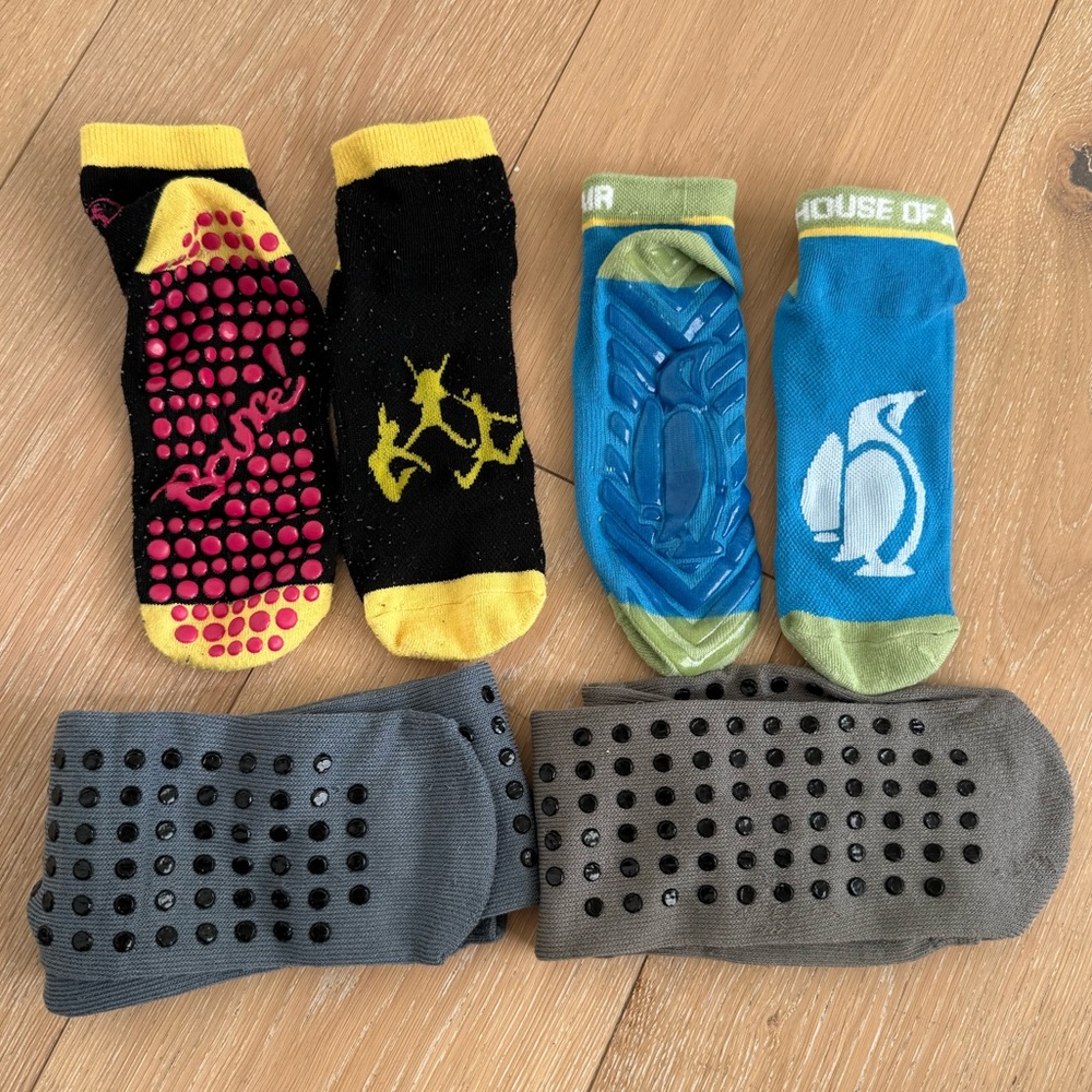 Colorful Non-Slip Grip Socks Set